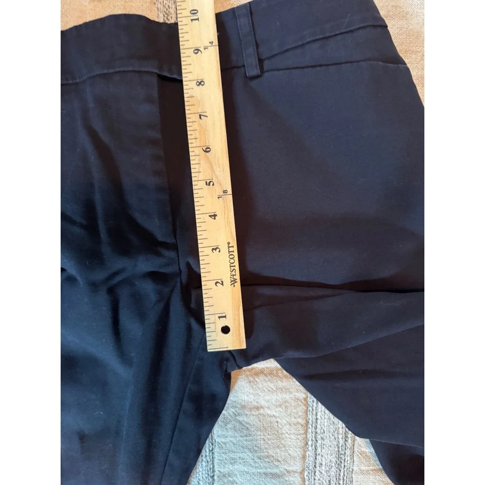 Ann Taylor Signature Career Corporate Navy Blue Straight Leg Dress Pants Size 6